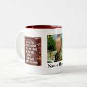 Armee-Förster-Schule - Sieg-Foto-Tasse Zweifarbige Tasse (Vorderseite Links)