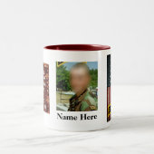 Armee-Förster-Schule - Sieg-Foto-Tasse Zweifarbige Tasse (Mittel)