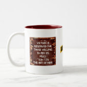 Armee-Förster-Schule - Sieg-Tasse Zweifarbige Tasse (Links)