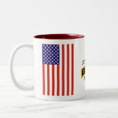 Armee-Förster-Schulvorsprung - wir überlebten - Zweifarbige Tasse (Links)