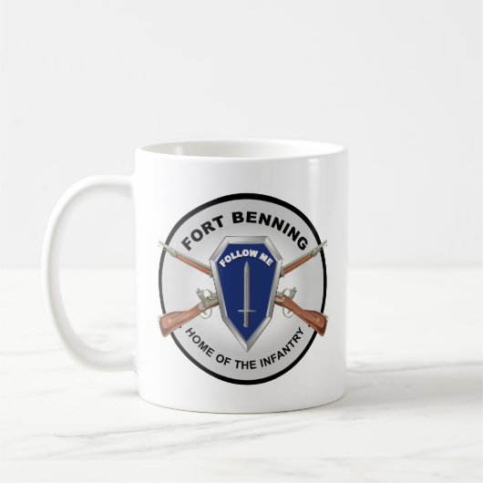 Armee - Fort Benning, GA - Zuhause der Infanterie Kaffeetasse (Links)