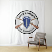 Armee - Fort Benning, GA - Zuhause der Infanterie Wandteppich (Beispiel)