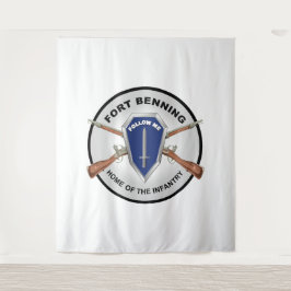 Armee - Fort Benning, GA - Zuhause der Infanterie Wandteppich