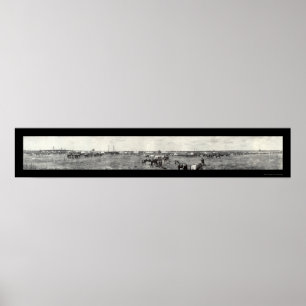 Armee Fort Drum, NY Foto 1910 Poster