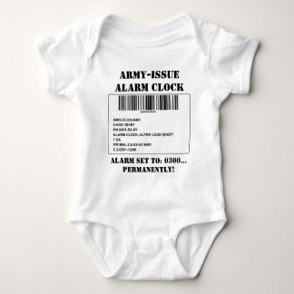 Armee-Frage-Wecker--- Baby Strampler