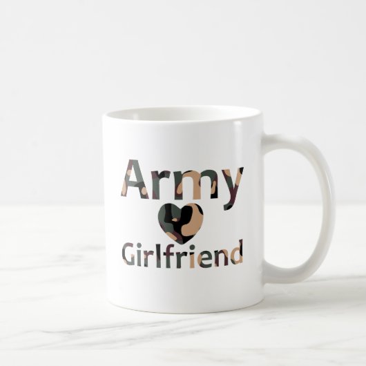 Armee-Freundin-Camouflage-Herz Kaffeetasse (Rechts)