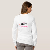 Armee-Freundin-Kapuzenpulli T-Shirt (Schwarz voll)