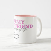 Armee-Freundin, meine Lebensart Zweifarbige Tasse (VorderseiteRechts)