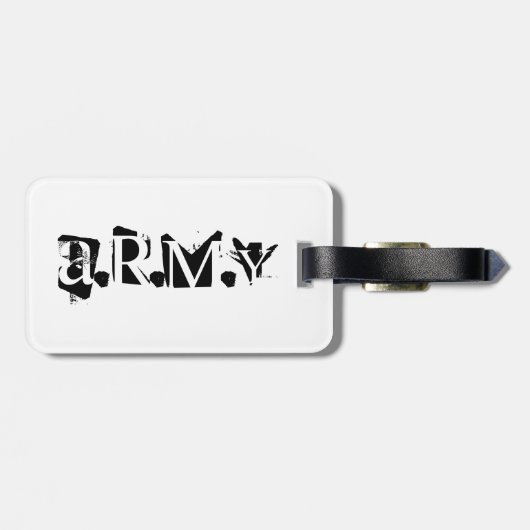 ARMEE GEPÄCKANHÄNGER (Rückseite horizontal)