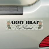 Armee-Görn-an Bord Junge (dunkle Haut) Autoaufkleber (Auf Auto)