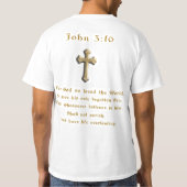 Armee Gottes Bibelvers Schrift JOhn 3:16 T-Shirt (Rückseite)