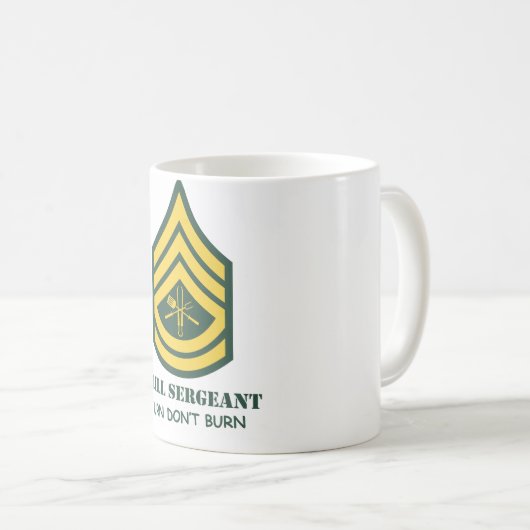 Armee-Grill-Sergeant Kaffeetasse (VorderseiteRechts)