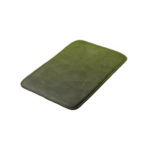 Armee-grün-oliv-gradiender geometrischer Maschenmu Badematte