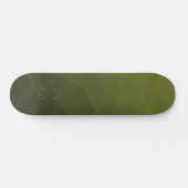 Armee-grün-oliv-gradiender geometrischer Maschenmu Skateboard (Horizontal)