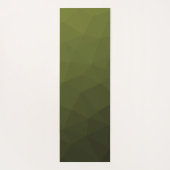 Armee-grün-oliv-gradiender geometrischer Maschenmu Yogamatte (Rückseite)