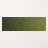 Armee-grün-oliv-gradiender geometrischer Maschenmu Yogamatte (Vorderseite (Horizontal))