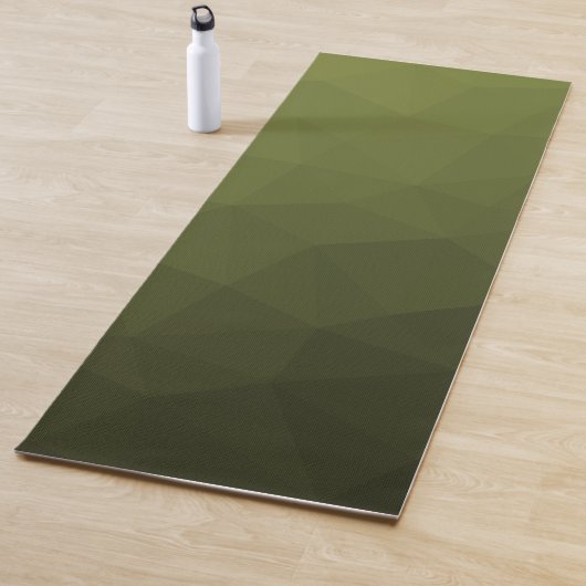 Armee-grün-oliv-gradiender geometrischer Maschenmu Yogamatte (Beispiel)