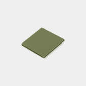 Armee Grün Simple 3" x 3" Post-it Klebezettel (angewinkelt)