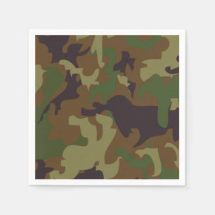 Armee-Grün-Tarnungs-Papierservietten Serviette