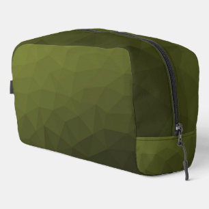 Armee-grün verlaufender geometrischer Mesh-Muster Waschbeutel