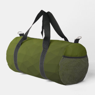 Armee-grün verlaufendes geometrisches Maschenmuste Duffle Bag