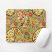 Armee grünes Blumenpaisley Mousepad (Mit Mouse)