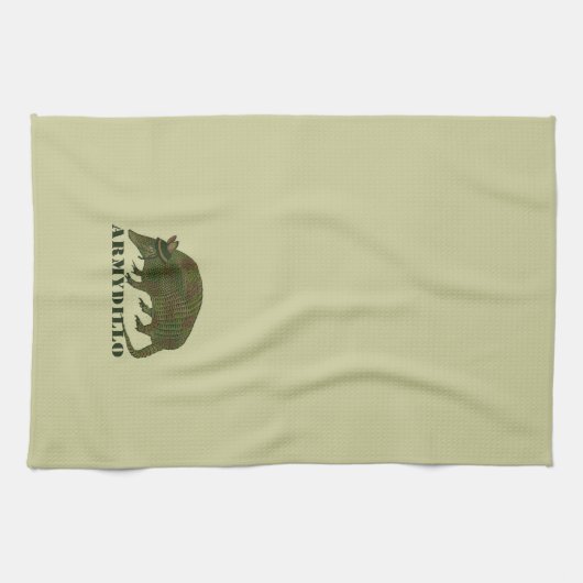 Armee-Gürteltier-Einzelteil Küchentuch (Horizontal)