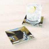 Armee-Hund Glasuntersetzer (Schrägansicht)