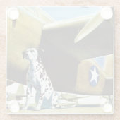 Armee-Hund Glasuntersetzer (Rückseite)