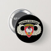Armee - Im Flugzeug Abzeichen - 555. Fallschirmfli Button (Vorne & Hinten)