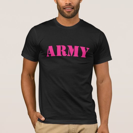 ARMEE im Rosa T-Shirt (Vorderseite)