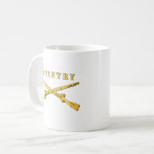 Armee - Infanterie Br - Überquerte Flüsse Kaffeetasse (Vorderseite Links)