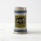 Armee-Intelligenz-Veteranen-Bier Stein Bierglas (Mittel)
