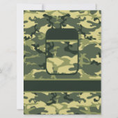 Armee, Jagd oder militärische Hochzeit Einladung (Rückseite)