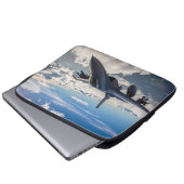 Armee-Jet Laptopschutzhülle (Vorne Knopf)