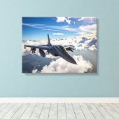 Armee-Jet Leinwanddruck (Insitu (Holzboden))