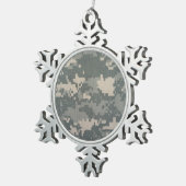ARMEE-KLIMAANLAGE SCHNEEFLOCKEN Zinn-Ornament (Rechts)
