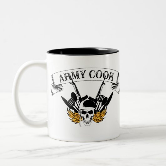 Armee-Koch Zweifarbige Tasse (Links)