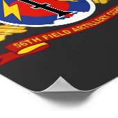 Armee - Kommando über die 56. Feldartillerie Poster (Ecke)