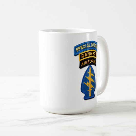Armee-Kraft-grüne Barett-Förster-Tierärzte Kaffeetasse (VorderseiteRechts)
