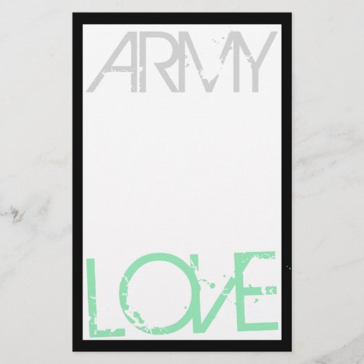 Armee-Liebe-Briefpapier Briefpapier (Vorderseite)