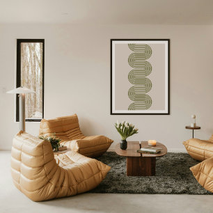 Armee Lombard Wellenlinien Moderne Minimalistische Poster