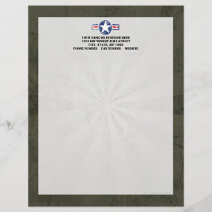 Armee-Luft-Korps Vintag Briefkopf