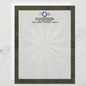 Armee-Luft-Korps Vintag Briefkopf (Vorne/Hinten)