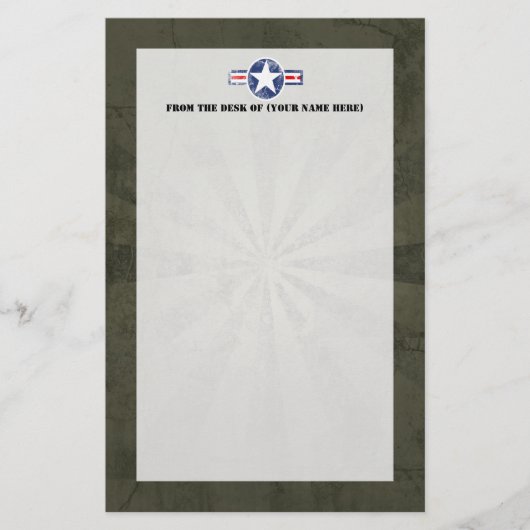 Armee-Luft-Korps Vintag Briefpapier (Vorderseite)