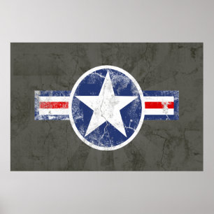 Armee-Luft-Korps-Vintager Poster