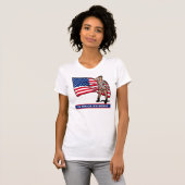 ARMEE-MÄDCHEN MIT FLAGGE T-Shirt (Vorne ganz)