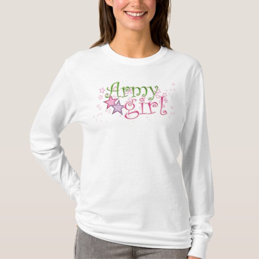Armee-Mädchen T-Shirt (Vorderseite)