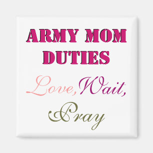 ARMEE-MAMA-AUFGABEN-MAGNET MAGNET