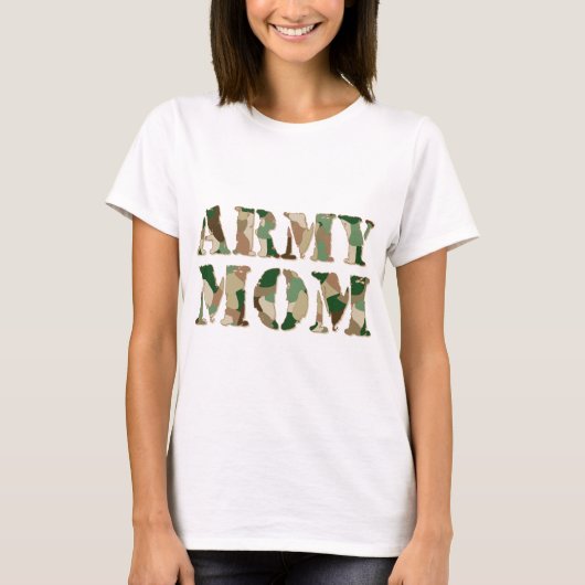 Armee-Mama-Camouflage T-Shirt (Vorderseite)